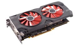 XFX ограничилась лишь одной видеокартой Radeon RX 570, зато и у неё память разогнана в заводских условиях